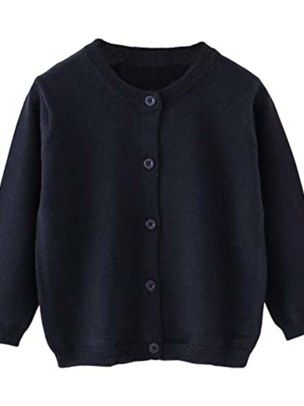 Girls Cotton Knit Cardigan Sweater Button Down School Uniform